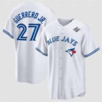 Toronto Blue Jays #27 Vladimir Guerrero Jr. White 2025 World Series Home Cool Base Stitched Baseball Jersey