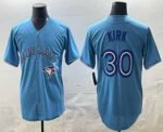 Toronto Blue Jays #30 Alejandro Kirk Light Blue Cool Base Stitched Baseball Jersey