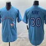Toronto Blue Jays #30 Alejandro Kirk Light Blue Cool Base Stitched Baseball Jersey