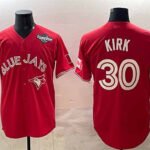 Toronto Blue Jays #30 Alejandro Kirk Red 2025 World Series Cool Base Stitched Baseball Jersey