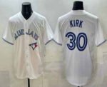 Toronto Blue Jays #30 Alejandro Kirk White Cool Base Stitched Baseball Jersey