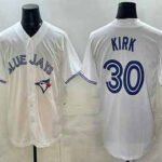Toronto Blue Jays #30 Alejandro Kirk White Cool Base Stitched Baseball Jersey