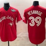 Toronto Blue Jays #39 Trey Yesavage Red 2025 World Series Cool Base Stitched Baseball Jersey