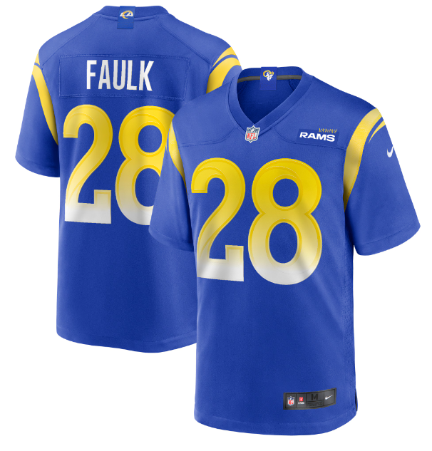 00000000 Los Angeles Rams#28 Stitched American Football Jerseys (Support customization) - Image 1