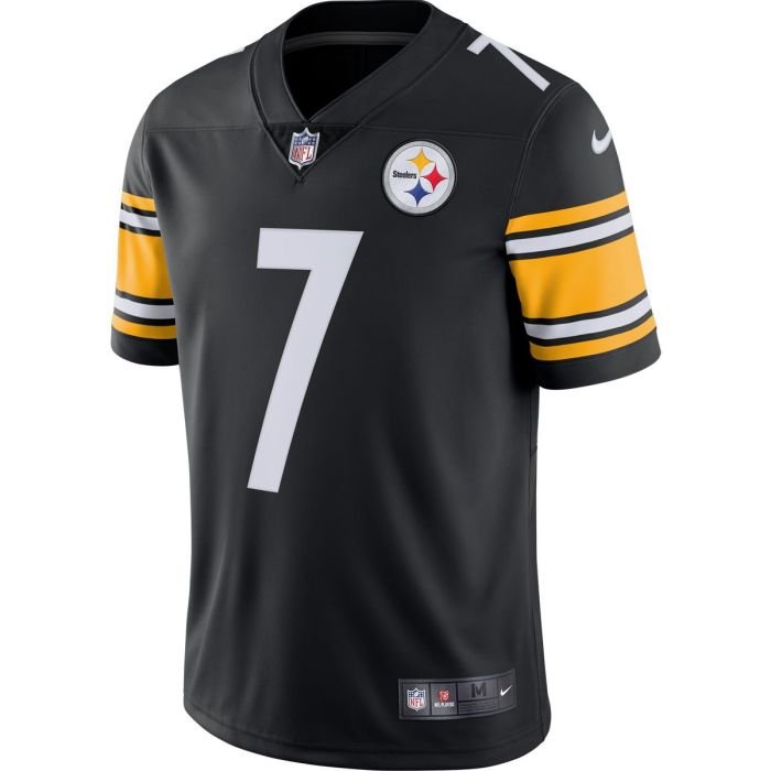 0014047_pittsburgh-steelers-7-ben-roethlisberger-limited-home-jersey Pittsburgh Steelers#7The official American football jersey can be customized with any number and any player's name - Image 1
