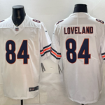 Chicago Bears#84 LOVELAND  Stitched American Football Jerseys （Support customization）