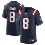 Men's New England Patriots Stefon Diggs Nike Navy Game Jersey