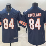 Chicago Bears#84 LOVELAND  Stitched American Football Jerseys （Support customization）