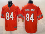Chicago Bears#84 LOVELAND  Stitched American Football Jerseys （Support customization）