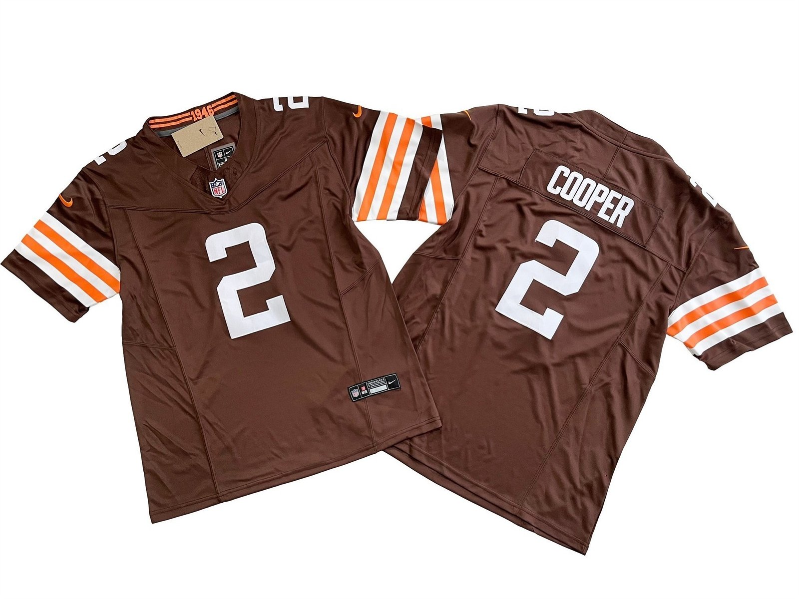 21 Cleveland Browns #2American football jerseys; the jerseys can be customized and printed with any number and any player's name - Image 1