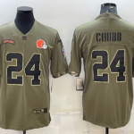 Cleveland Browns #24 American football jerseys; the jerseys can be customized and printed with any number and any player's name