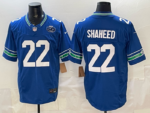Seattle Seahawks#22 shaheed  Stitched American Football Jerseys （50th Anniversary Mark）