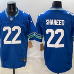 Seattle Seahawks#22 shaheed  Stitched American Football Jerseys （Legacy Replica Jersey）