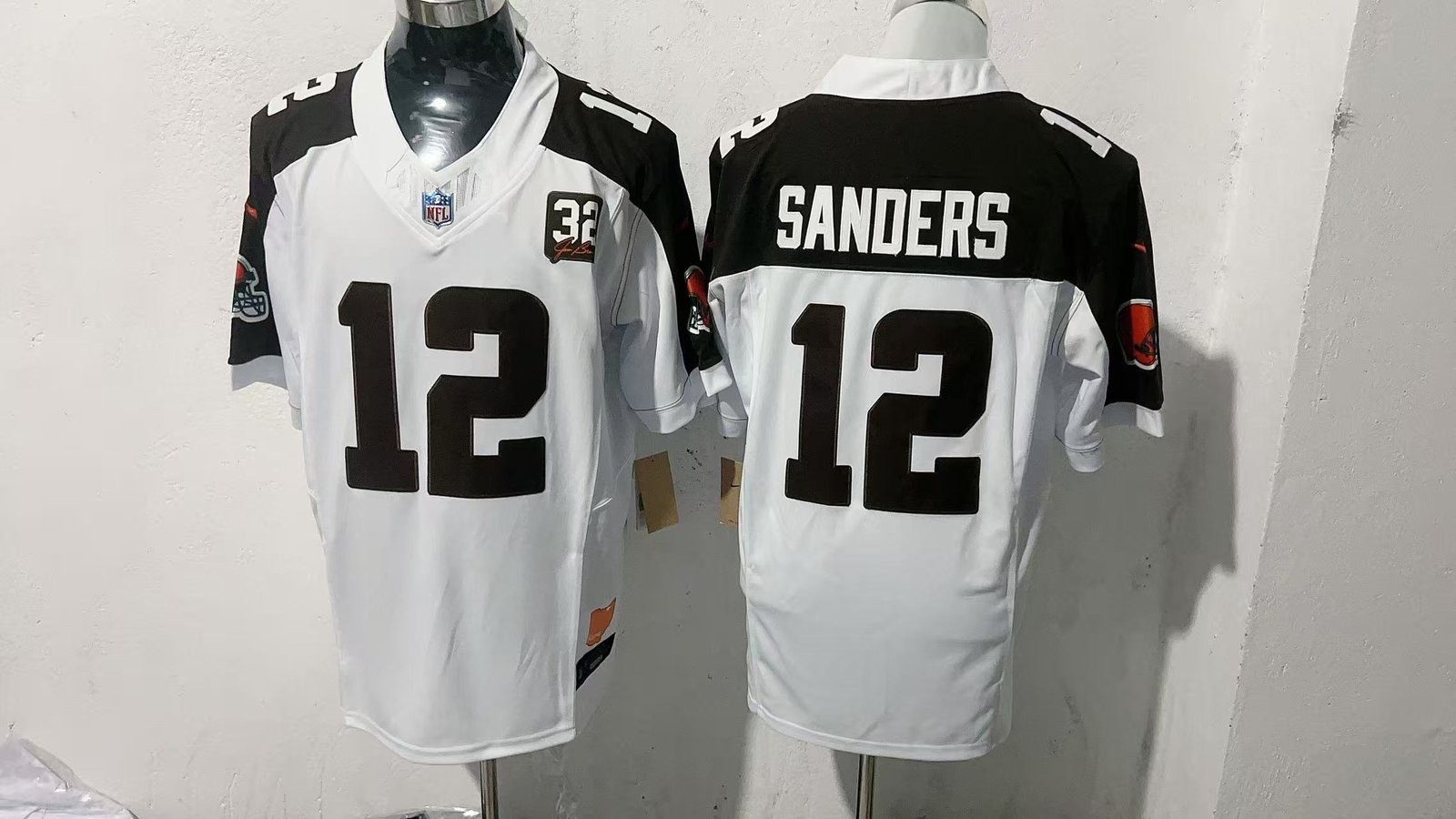 7 Cleveland Browns #12American football jerseys; the jerseys can be customized and printed with any number and any player's name - Image 1