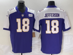 Minnesota Vikings#18 Stitched American Football Jerseys （Support customization）
