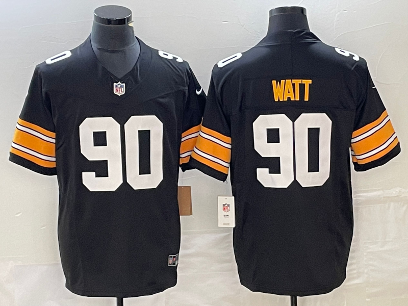 e64ff6b0 Pittsburgh Steelers#90 Stitched American Football Jerseys (Support customization) - Image 1