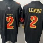 San Francisco 49ers #2 The official American football jersey can be customized with any number and any player’s name