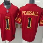 San Francisco 49ers #1 The official American football jersey can be customized with any number and any player’s name