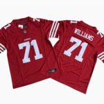 San Francisco 49ers #71 The official American football jersey can be customized with any number and any player’s name