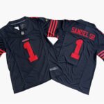 San Francisco 49ers #1 The official American football jersey can be customized with any number and any player’s name
